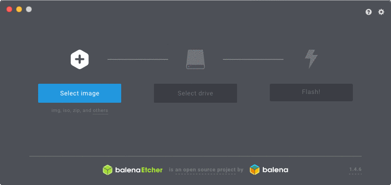 Balena Etcher Three Step Process